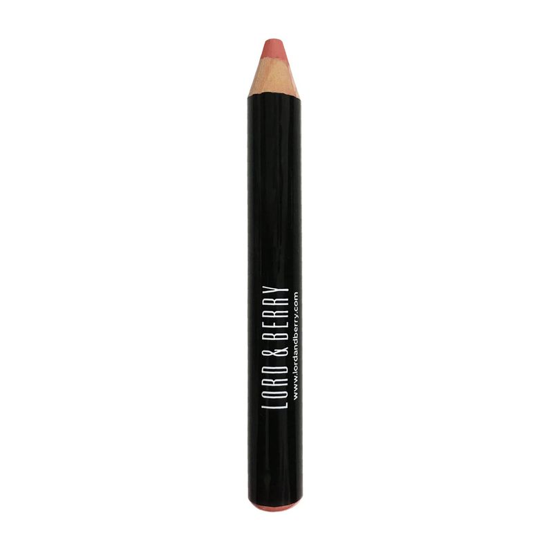 Lord &amp; Berry Long-Lasting Lip Pencil in a delicate nude shade, shown with a close-up view of the pencil tip. This creamy, long-lasting formula provides precise application with a smooth matte finish, perfect for creating natural, everyday lip looks. Designed for those seeking subtle definition and all-day wear.