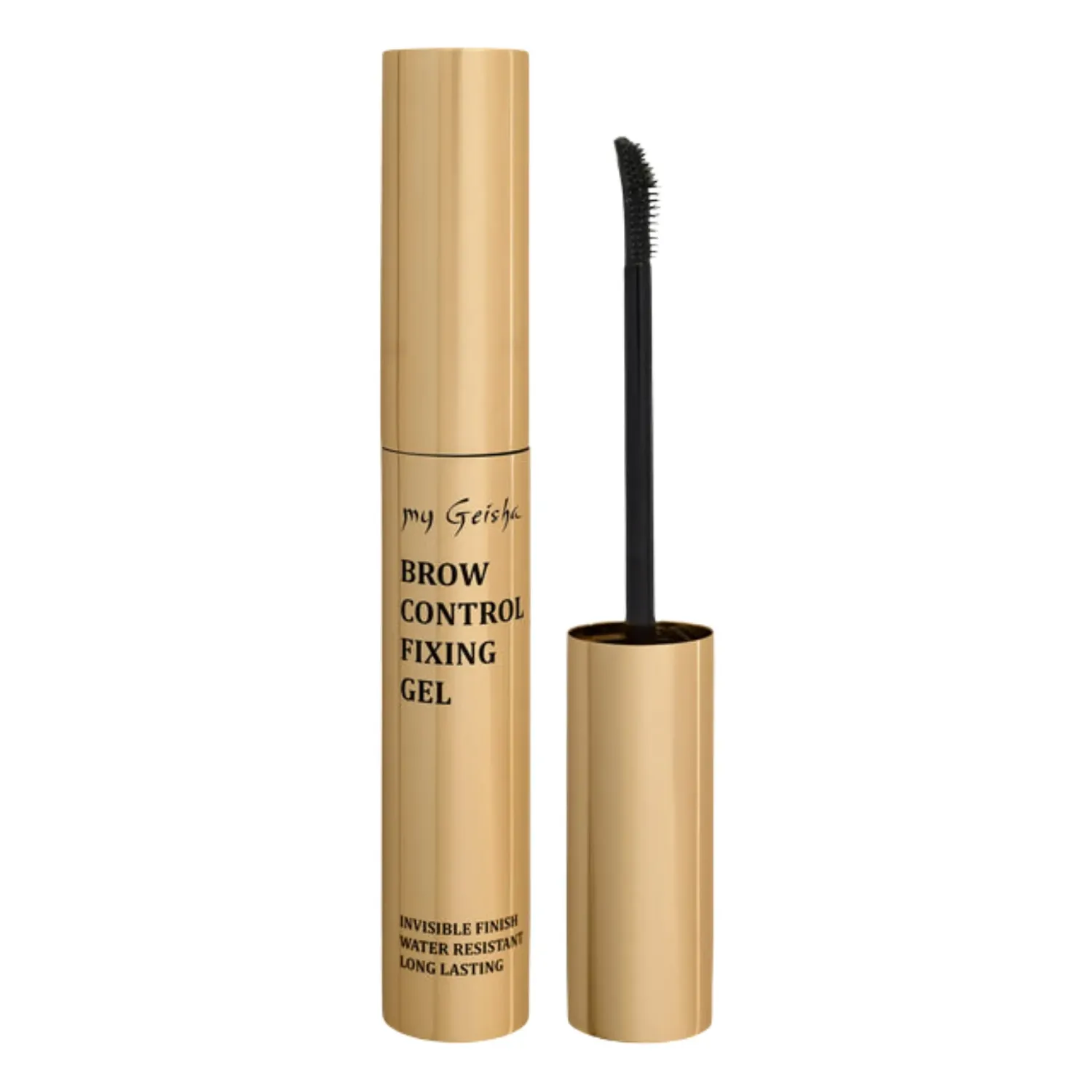Detail of precision mini-brush applicator on my Geisha UK clear brow control gel