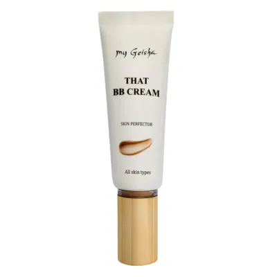 my Geisha UK THAT BB CREAM Skin Perfector – all-in-one tinted moisturiser with SPF, buildable coverage, and skincare infusion
