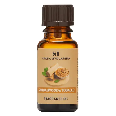 Stara Mydlarnia Sandalwood &amp; Tobacco Fragrance Oil

NOTES: Sandalwood notes, ginger and tobacco.

Wrap your home, office or workspace in the refined aroma of sandalwood, balanced with hints of ginger and tobacco. Sandalwood &amp; Tobacco Fragrance Oil is specially designed for aromatherapy, suitable for aromatherapy lamp, humidifiers, to refresh scented sachets or potpourri.

Size: 12 ml
