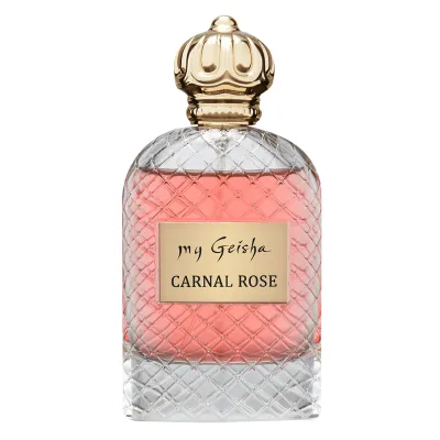 my Geisha Carnal Rose - Extrait de Parfum

Top notes: raspberry, rose, jasmine, vanilla; Middle notes: cedar, patchouli, Tonka beans; Base notes: amber, musk, sandalwood, violets;

my Geisha Carnal Rose Extrait de Parfum reveals a new facet of your personality, the passionate and seductive one. The creator uses the absolute rosa centifolia called the rose with a thousand petals, thanks to the opulent aroma. The gourmet- fruity- oriental notes highlight the sensuality of the rose - symbol of eternal love, but also the voluptuousness of jasmine, a flower associated with carnal pleasure. The powerful and refreshing wake is perfectly balanced by the amped notes, which confer mystery and refinement, evoking eroticism. Carnal Rose is a true floral masterpiece, a perfume that will pass the test of time, becoming legendary.
For: Women
Scent Family: Floral | Gourmand | Fruity
Size: 100 ml