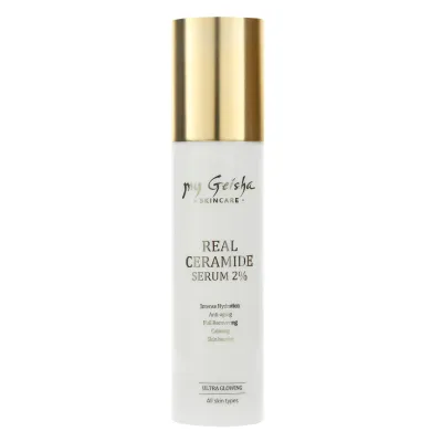 my Geisha Real Ceramide Serum 2%

Transform your beauty ritual and pamper your skin with one serum… or more! You can choose from: try my Geisha Real Ceramide Serum 2%, which promises to stop time and make your skin younger and more beautiful! It has a concentration of 2.0% Ceramide NP, ingredients that moisturize and strengthen the natural barrier of skin protection. The patented Vitamin Peptide (Nicotinoyl SH-Pentapeptide-19) gives the complexion its radiance and brightness. Ceramides maintain water in the tissue and restore the skin's natural balance. The formula also contains amino acids (Arginine, Glycine, Carnitine) which improve the appearance of the skin, leaving the skin smoother, more hydrated and luminous.

For: Unisex