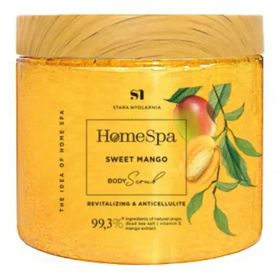 Stara Mydlarnia Mango Body Scrub
Mango body scrub from Stara Mydlarnia (260g) contains salt crystals from the Dead Sea, vitamin E, grape seed oil and delicious mangoes. Massaging with it removes dead cells, stimulates micro-circulation, cleanses and smooths the skin. High glycerin content moisturizes the skin and the sunflower seed oil has anti-ageing and moisturizing properties. Its formula contains 99.2% ingredients of natural origin.
Clean bodycare | Eco-friendly | Vegan
For: Women | Men | Unisex
Size: 260 g