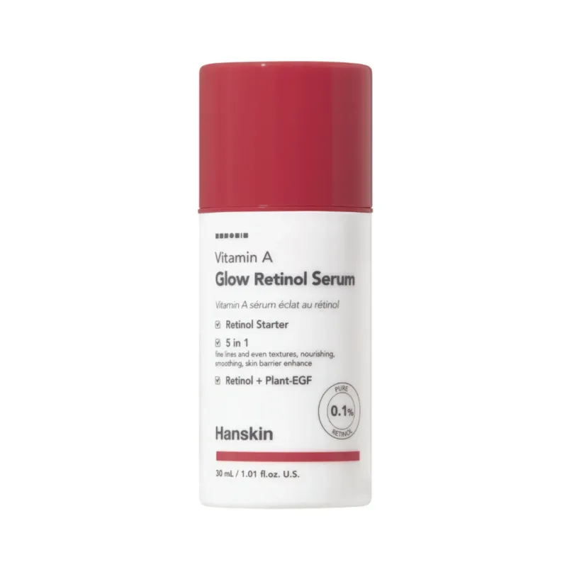 Hanskin Vitamin A Glow Retinol Serum

Hanskin Vitamin A Glow Retinol Serum
€38,00
It’s time to try the ultimate solution against the marks of time - our powerful serum for tired-looking skin. Infused with pure retinol + plant-EGF, Rice sh-Oligopeptide, Vitamin A and Vitamin E, this serum works to firm and revitalize your complexion, delivering a youthful and radiant glow that will make you feel great in your own skin. 

 Benefits:

Light texture: absorbs quickly without feeling heavy on the skin.
Suitable for sensitive and mature skin.
Multiple effects: brightens the skin, hydrates, nourishes, soothes, and improves skin elasticity.
It helps reduce signs of aging such as fine lines and wrinkles for more youthful-looking skin.
Recommended for uneven skin tone.
100% Worry-Free

Sulfate-free
Silicone-free
Artificial fragrance-free

