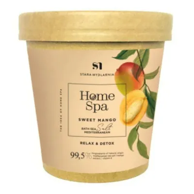 Stara Mydlarnia Mango Bath Salt
Mango bath salt from Stara Mydlarnia (350 g) has detoxifying, nourishing and relaxing properties, thanks to its mineral content such as magnesium, calcium, potassium and formula with 99.4% ingredients of natural origin. Sea salt regenerates the collagen and elastin fibers, and the grape extract has an antioxidant, moisturizing effect and improves skin elasticity. Sea salt bath is a great way to relax after a hard day. A warm and fruity aroma will turn your bathing ritual into a real treat.
Clean bodycare | Eco-friendly | Vegan
For: Women | Men | Unisex