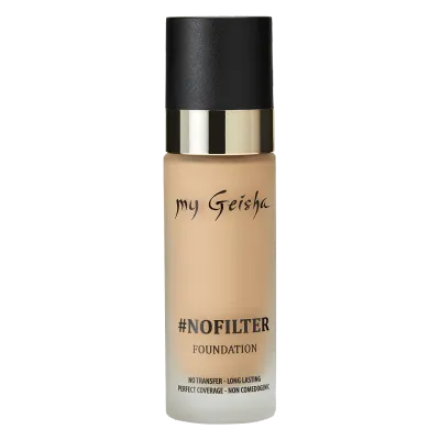 my Geisha #Nofilter Foundation Medium Light

The # NOFILTER my Geisha fluid foundation has high and long-lasting coverage, matt finish, comfortable, transfer-resistant, noncomedogenic and recommended for all skin types. It is applied gently and remains intact on the skin throughout the day, regardless of weather conditions, does not change color or stain clothes. Withstands up to 24 hours, even in heat and moisture. With the # NOFILTER my Geisha fluid foundation you will get a luminous, natural and uniform complexion in all situations!
Size: 30 ml