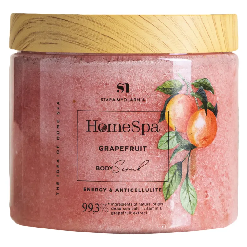 Stara Mydlarnia Grapefruit Body Scrub
With 99.3% natural ingredients, Stara Mydlarnia Grapefruit body scrub (260g) contains Dead Sea salt crystals, vitamin E and grapefruit extract. Gently massages the skin and removes dead cells, stimulates microcirculation, cleans and smoothes the skin, having a soothing effect. Grapefruit extract acts against free radicals, revitalizes the skin and regenerates it.
Clean bodycare | Eco-friendly
For: Women | Men | Unisex
Size: 260 g
