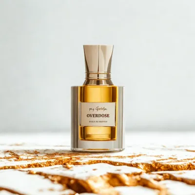 my Geisha Overdose Huile De Parfum in elegant lifestyle flatlay