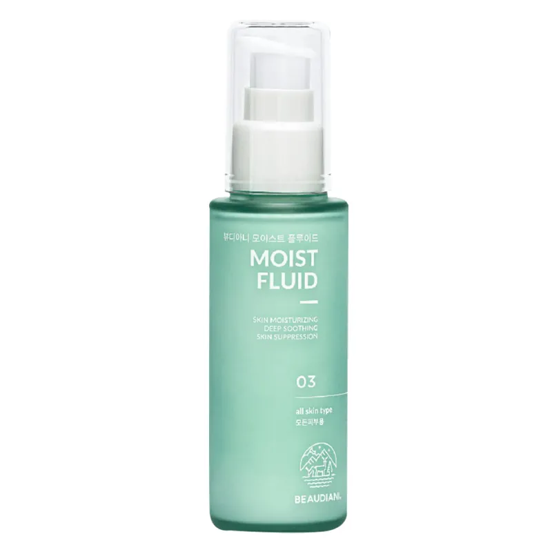 Beaudiani Moist Fluid

A very light formula that provides deep skin nourishment and hydration. It provides intense hydration that reaches down into the deeper layers of the skin.

Beaudiani Moist Fluid has a light formula that moisturizes, nourishes, regenerates and restores skin elasticity. Hyaluronic acid and ceramides, together with natural ingredients such as shea butter, algae extract and inositol, maintain the skin's hydrolipidic balance, preventing premature aging. Ceramides limit the amount of water evaporating from the epidermis, thus protecting the skin's natural barrier. If you are confronted with dehydrated, dry, dull skin that is flaking or shows signs of redness, it means you need a dose of ceramides.

All Beaudiani products are vegan, completely inspired by nature, with plant ingredients and formulas that do not contain silicone, dyes, sulphates or parabens.

Skin type: All skin types
Routine: Day routine | Evening routine
Skin concerns: Acne | Oily skin | Excess sebum | Wrinkles | Dehydration | Imperfections | Pigmentation spots | Dry skin | Dull skin | Sensitive skin | Firmness | Redness | Couperose | Anti-aging
For: Unisex
Size: 50 ml