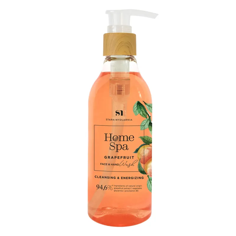 Stara Mydlarnia Grapefruit Face &amp; Hand Wash
Stara Mydlarnia Grapefruit face &amp; hand wash (200 ml) contains gentle cleansing agents with a neutral pH that thoroughly cleanse the skin without affecting its natural protective barrier. The soap contains grapefruit extract, which stimulates skin regeneration, provitamin B5 and vegetable betaine which actively protects against excessive drying. Contains 94.6% natural ingredients and has been dermatologically tested.
Clean bodycare | Eco-friendly
For: Women | Men | Unisex
Size: 200 ml
