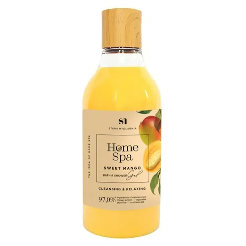 Stara Mydlarnia Mango Bath &amp; Shower Gel

The Mango Shower and Bath Gel from Stara Mydlarnia (250 ml) perfectly cares for your skin, leaving it silky and smooth. The innovative formula, with a neutral pH, cleanses and nourishes the skin during the bath. Mango extract is rich in vitamins with a refreshing exotic aroma. Its formula contains 96.8% ingredients of natural origin, being dermatologically tested.
Clean bodycare | Eco-friendly | Vegan
For: Women | Men | Unisex
Size: 250 ml