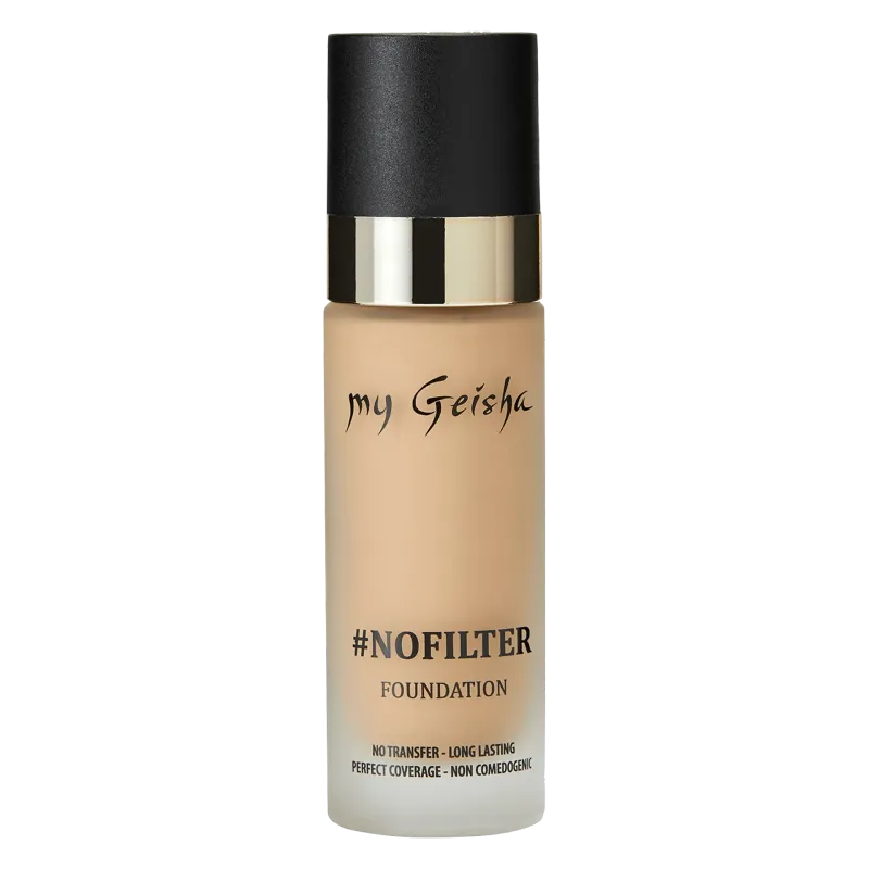 my Geisha #Nofilter Foundation Sand

The # NOFILTER my Geisha fluid foundation has high and long-lasting coverage, matt finish, comfortable, transfer-resistant, noncomedogenic and recommended for all skin types. It is applied gently and remains intact on the skin throughout the day, regardless of weather conditions, does not change color or stain clothes. Withstands up to 24 hours, even in heat and moisture. With the # NOFILTER my Geisha fluid foundation you will get a luminous, natural and uniform complexion in all situations!

Size: 30 ml