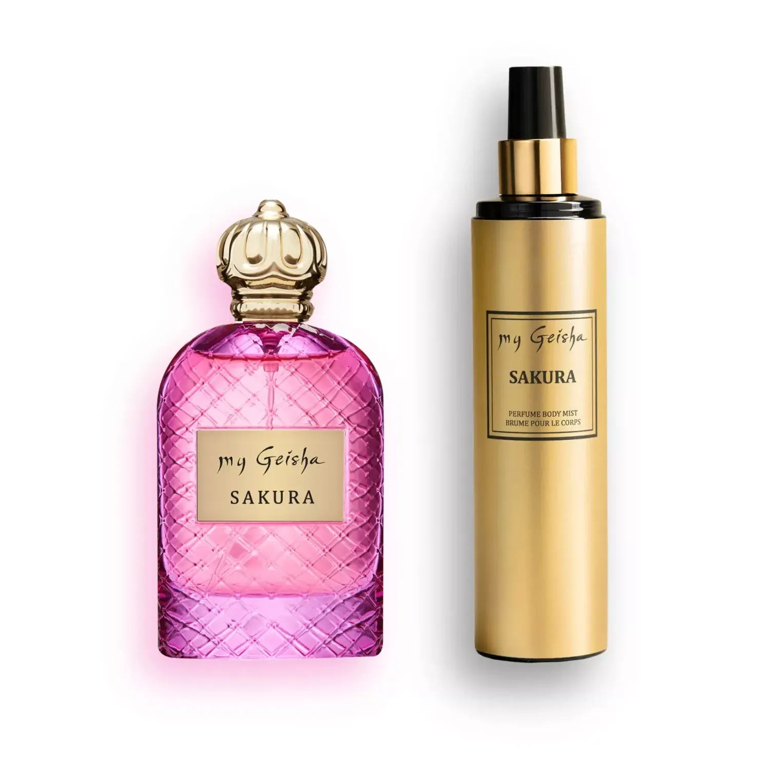 Sakura Ritual Fragrance by my Geisha featuring Extrait de Parfum 100ml and body mist 250ml