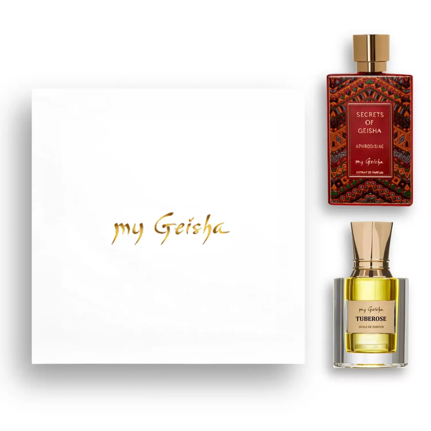 my Geisha Aphrodisiac &amp; Tuberose — Dualité Fragrance Gift Set