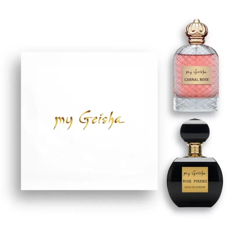 my Geisha Iconic Rose Pairing Gift Set - Carnal Rose &amp; Rose Poudre