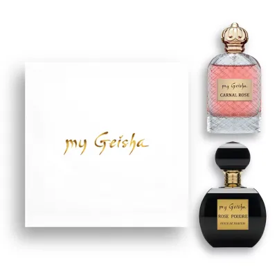 my Geisha Iconic Rose Pairing Gift Set - Carnal Rose &amp; Rose Poudre