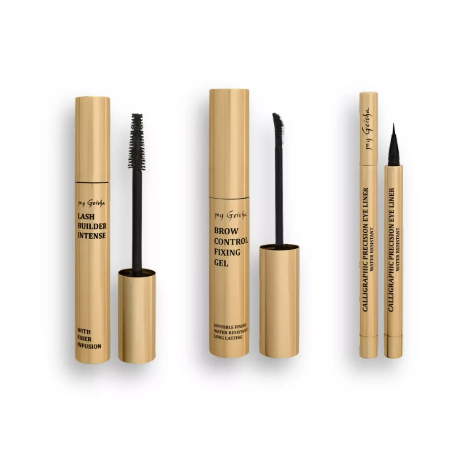 my Geisha Eye Signature Ritual Set - Mascara, Brow Fixing Gel &amp; Eyeliner