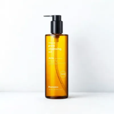 Gentle AHA cleansing oil for soft, purified, and balanced dry skin.