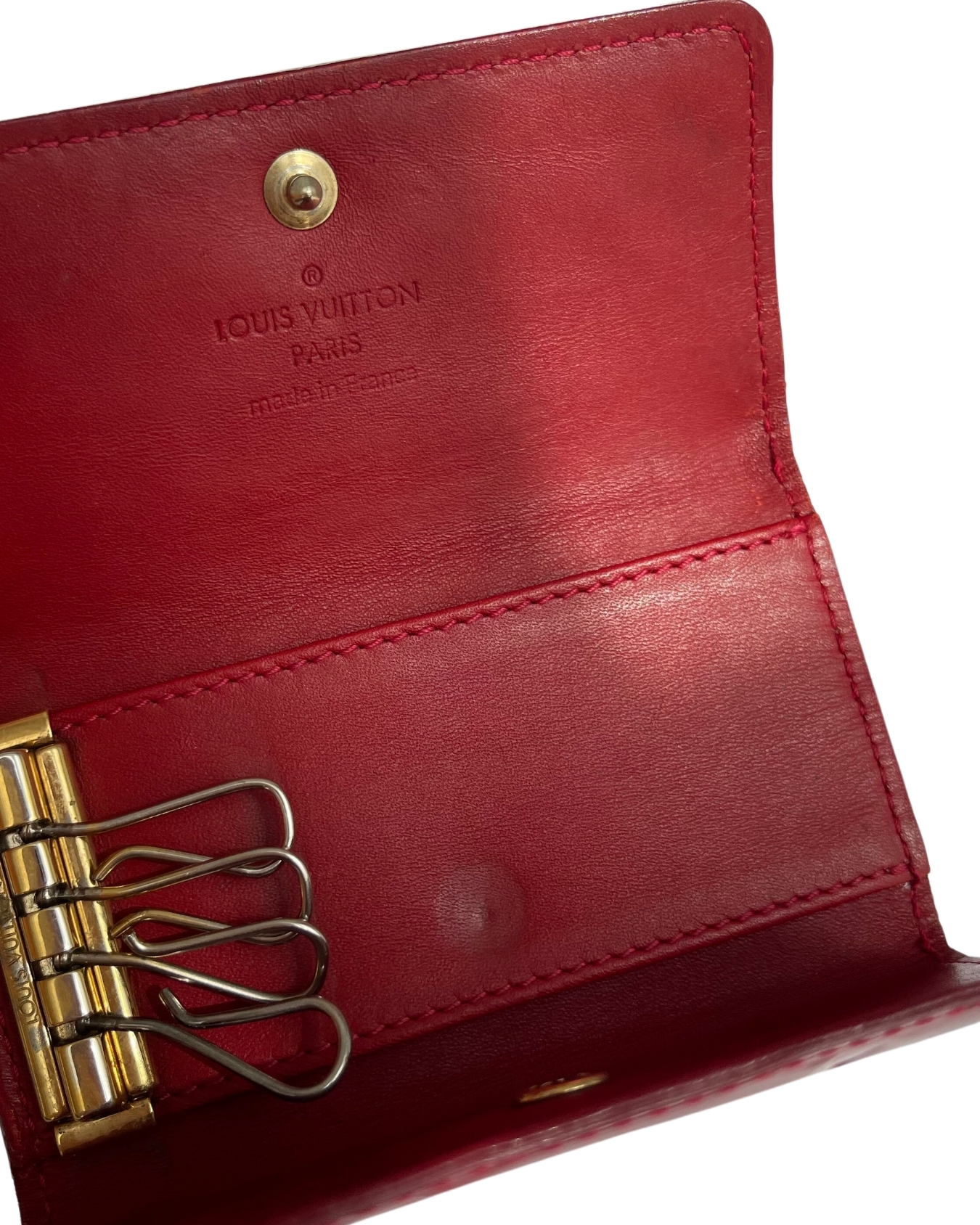 Louis Vuitton Brown Epi Leather 4 Key Holder Louis Vuitton