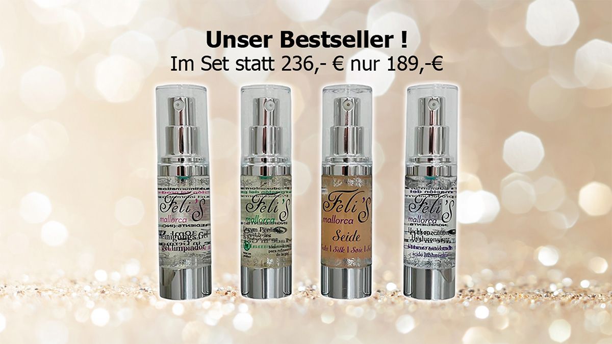 ReinigungsGel + Enzym Peeling + Hyaluronsäure + Seide (30ml)