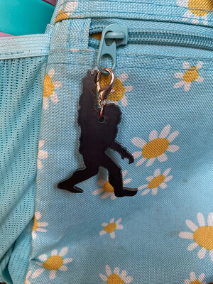 Bigfoot Peace Keychain