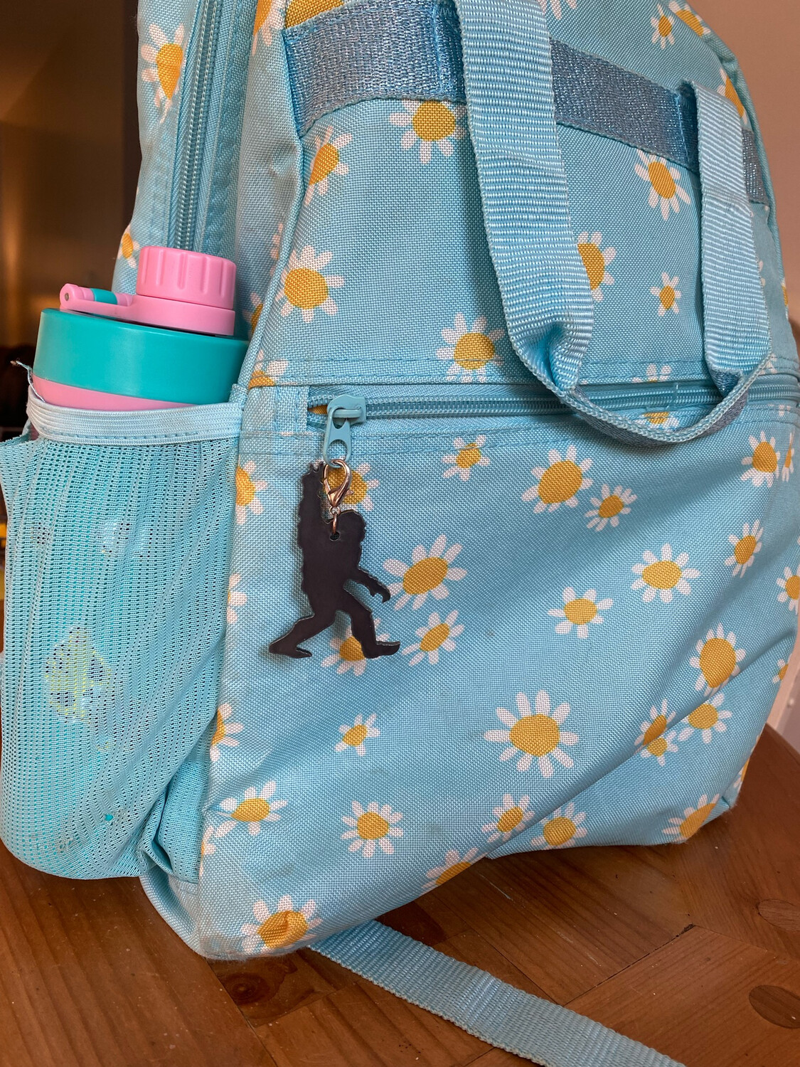 Bigfoot Peace Keychain