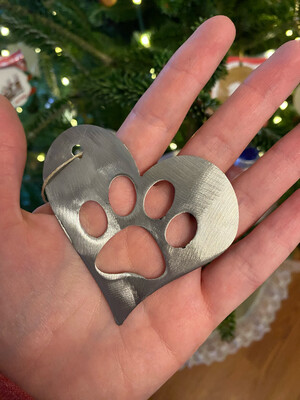 Heart Paws Ornament