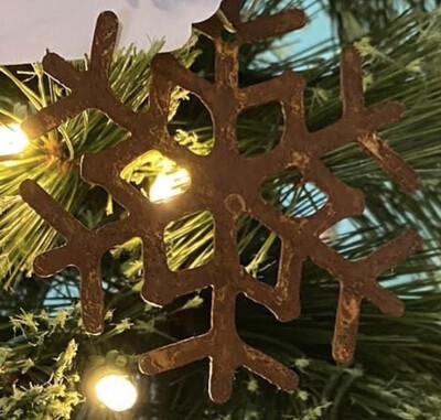 Rusted Snowflake Ornament