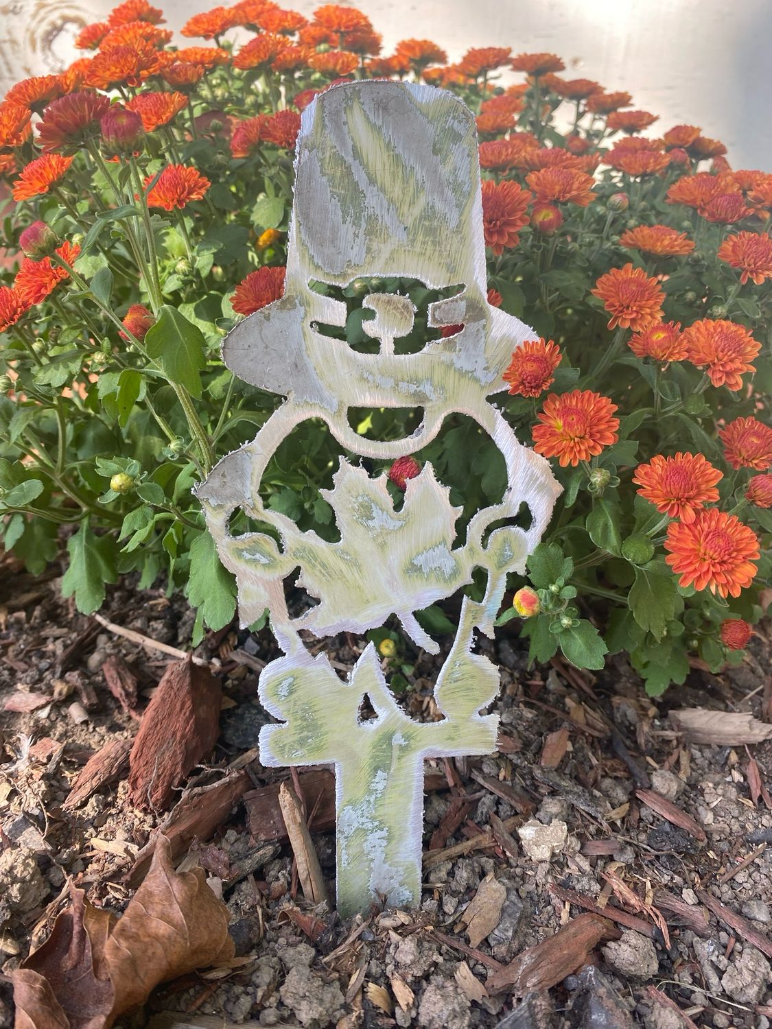 Gnome Holding Leaf