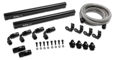Billet LS7 Hi-Flow Fuel Rail Kit for Factory LS7 Intake with Tall Holley EFI Injectors