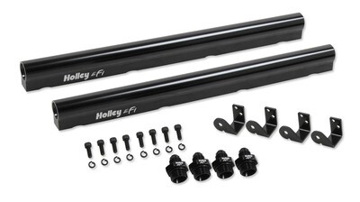 Billet LS7 Hi-Flow Fuel Rails for Factory LS7 Intake with Holley EFI Injectors