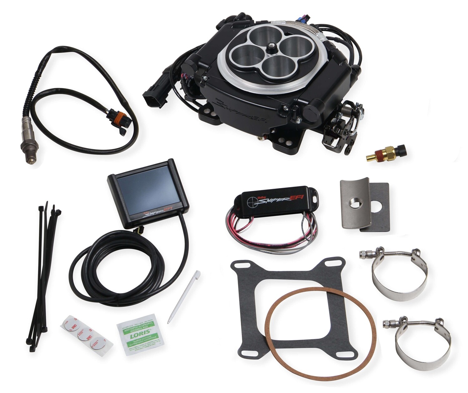 Holley Sniper EFI Self-Tuning Master Kit - Black Ceramic Finish

Holley Sniper 4 Barrel Fuel Injection Conversion - Self-Tuning Master Kit + Handheld EFI Monitor - Black Ceramic Finish