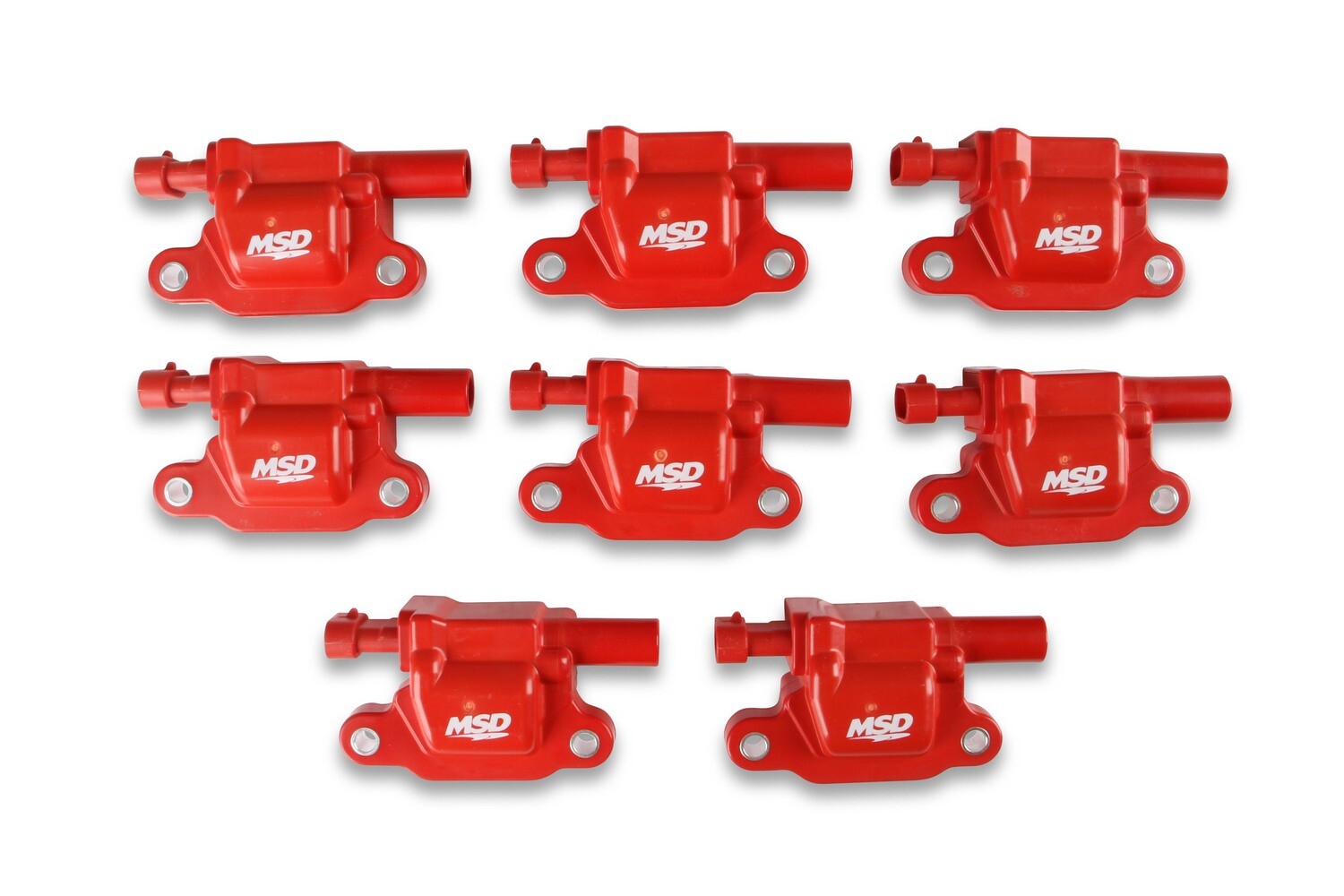 MSD Ignition Coil - GM LS Blaster Series - LS2/LS3/LS4/LS7/LS9 Engines - Red - 8-Pack