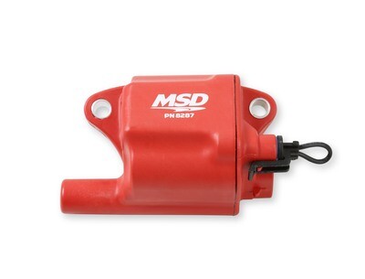MSD Ignition Coil - GM LS Blaster Series - L-Series Truck Engine - Black - 8-Pack