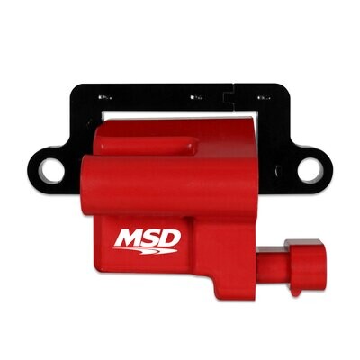 MSD Ignition Coil - GM LS Blaster Series - L-Series Truck Engine - Red