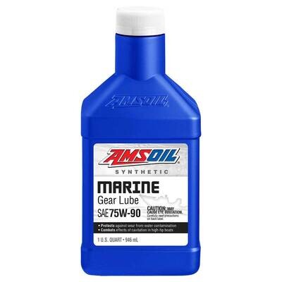 AMSOIL Synthetic Marine Gear Lube 75W-90 Set of  4 Quarts