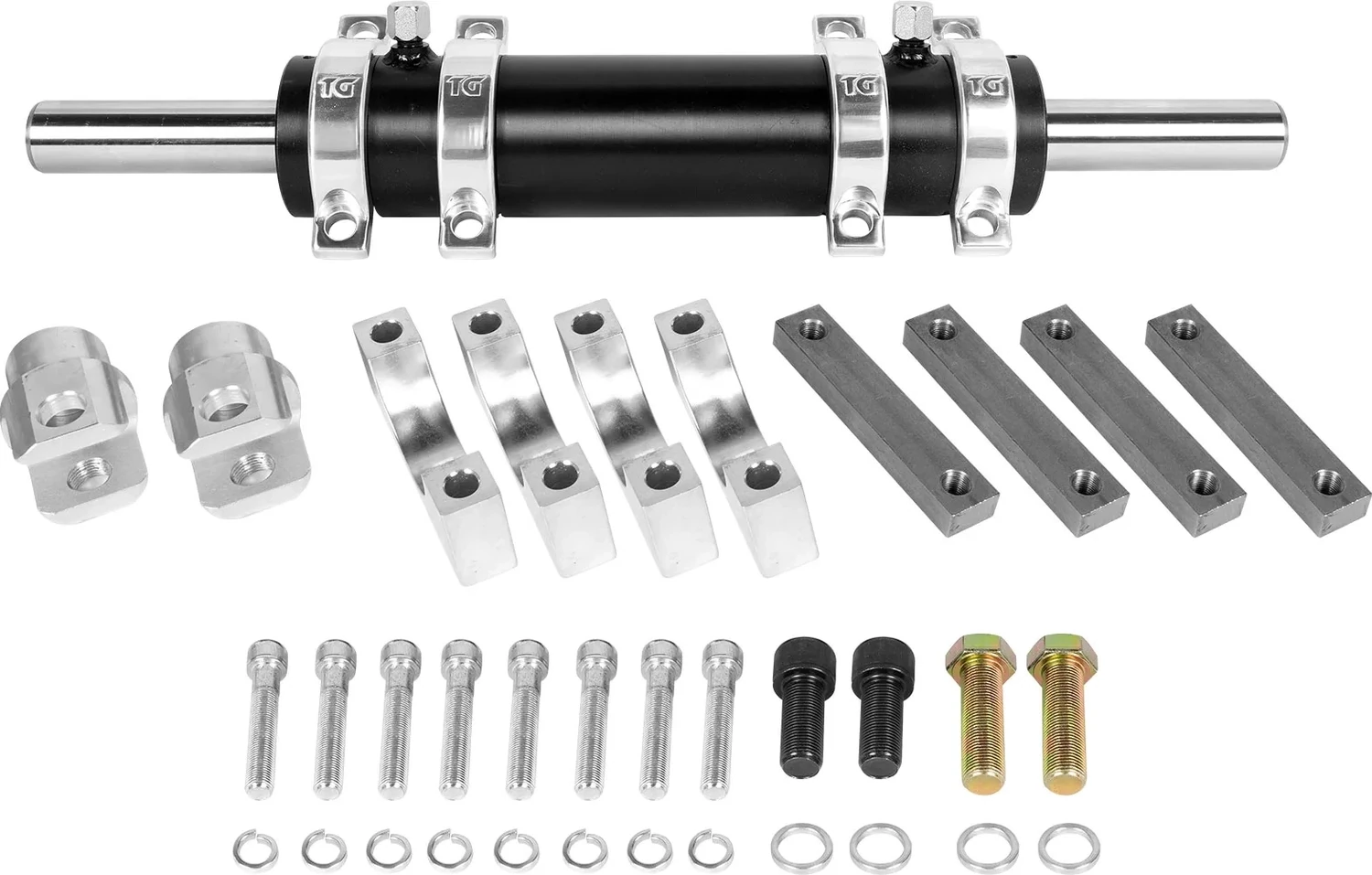 Rock Assault Double-Ended Ram And Clevis Kit, 2.5&quot; Bore x 1.375&quot; Rod
8&quot; RAM