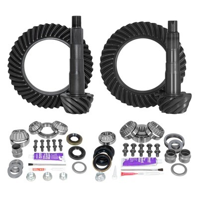 Ring & Pinion Gear Kit Package Front & Rear with Install Kits - Toyota 8"/8"IFS   5.29 with Factory E Locker  2005-2015 TACOMA Fits 3.91 and UP Carrier