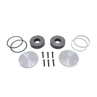 Yukon Hardcore Drive Flange Kit Dana 60 35-Spl Outer Stubs, Non-Engraved Caps