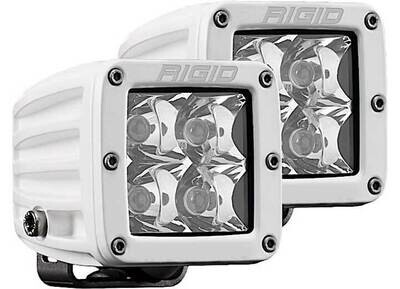 Rigid Industries Hybrid Spot Surface Mount White Housing Pair D-Series Pro RIGID Industries