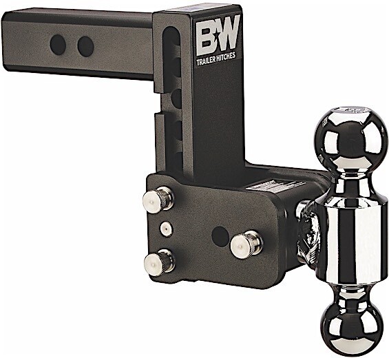 B &amp; W BLACK TOW &amp; STOW 8IN MODEL 5IN DROP 5.5IN RISE 2 &amp; 2 5/16 BALLS