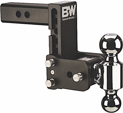 B & W BLACK TOW & STOW 8IN MODEL 5IN DROP 5.5IN RISE 2 & 2 5/16 BALLS