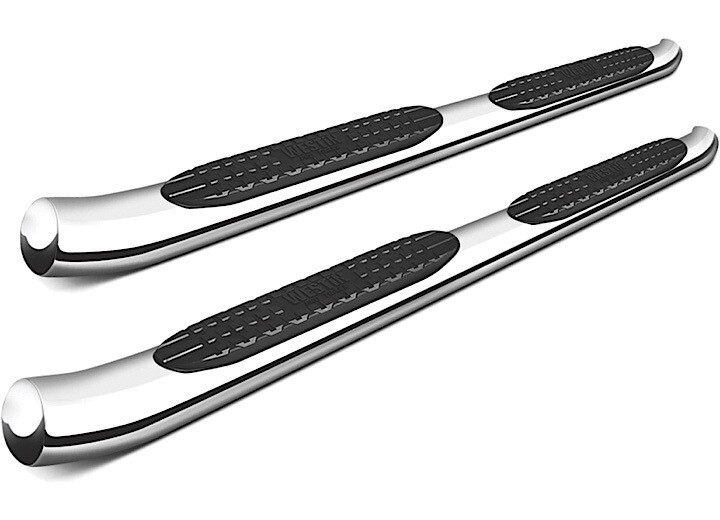 Westin 2015-Current F150 SUPERCREW/2017-Current F250/F350 CREW CAB PRO TRAXX 4IN OVAL STEP BAR - STAINLESS STEEL