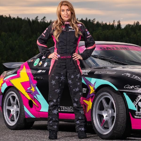 Simpson Racing Vixen II Galaxy Women&#39;s Racing Suit-Pink-Xtra Small