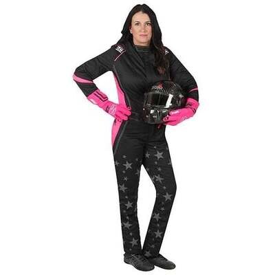 Simpson Racing Vixen II Galaxy Women&#39;s Racing Suit-PINK