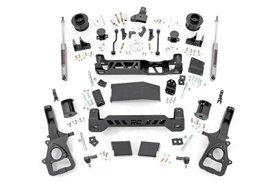 Rough Country 5 Inch Lift Kit Air Ride | Ram 1500 4WD (2019-2023)