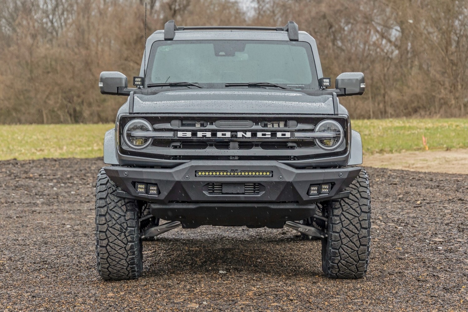 Rough Country Front Bumper Ford Bronco 4WD (2021-2023) 
With 20&quot; Light Bar, Flood and FOG Lights