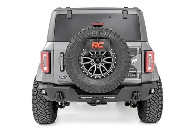 Rough Country Rear Bumper Ford Bronco 4WD (2021-2023) 
With 6&quot; Slimline Lights, Black Series Spot Cube Lights