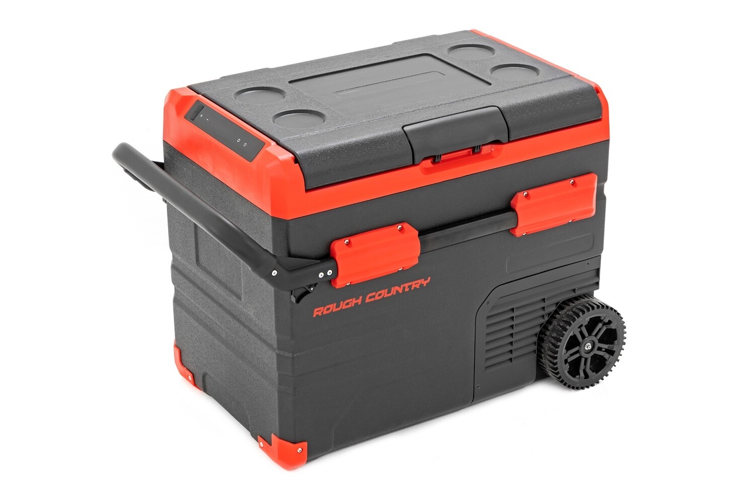 Rough Country 50L Portable Refrigerator/Freezer Rechargeable | 12 Volt/AC 110 No Solar Panel