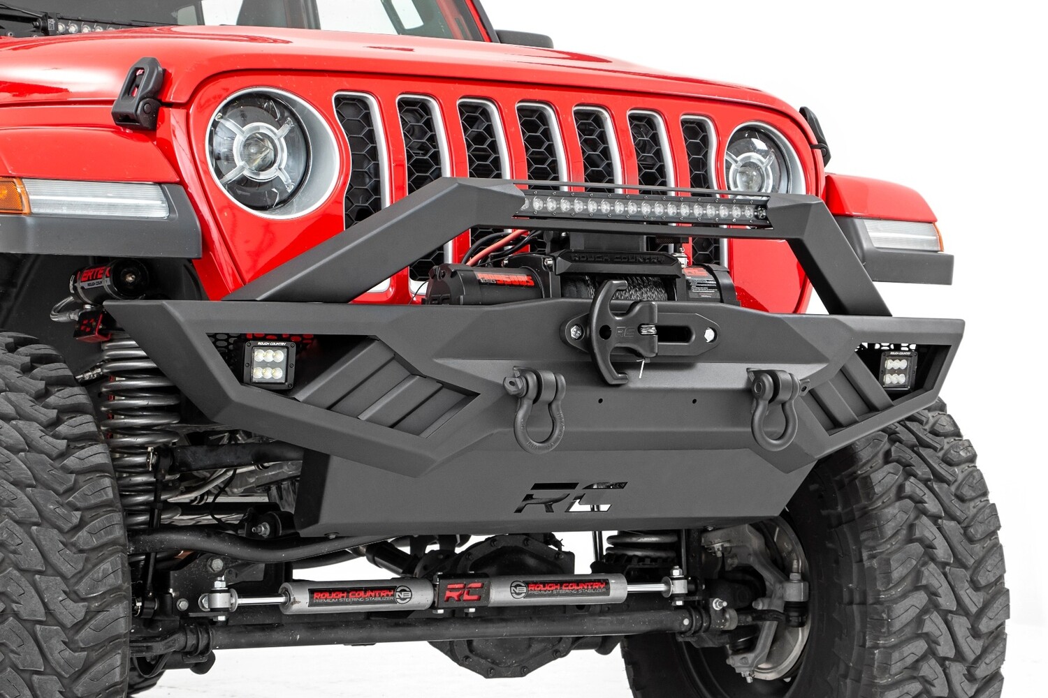 Rough Country Front Winch Bumper Jeep Gladiator JT/Wrangler JK & JL